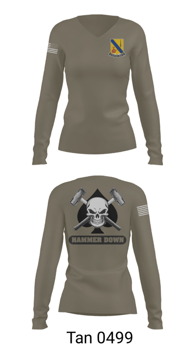 2-14 CAV ACE HIGH 68532779 Women's Long Sleeve V-neck Shirt - 43