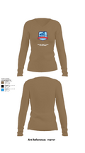 Gibson County High School Soccer 62216524 Women's Long Sleeve V-neck Shirt - 1