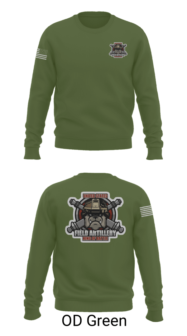 Crew Neck Sweatshirt, Bravo Battery, Army, Teamtime, Team time, sublimation, custom sports apparel, team uniforms, spirit wear, spiritwear, sports uniforms, custom shirts, team store, custom team store, fundraiser sports, apparel fundraiser
