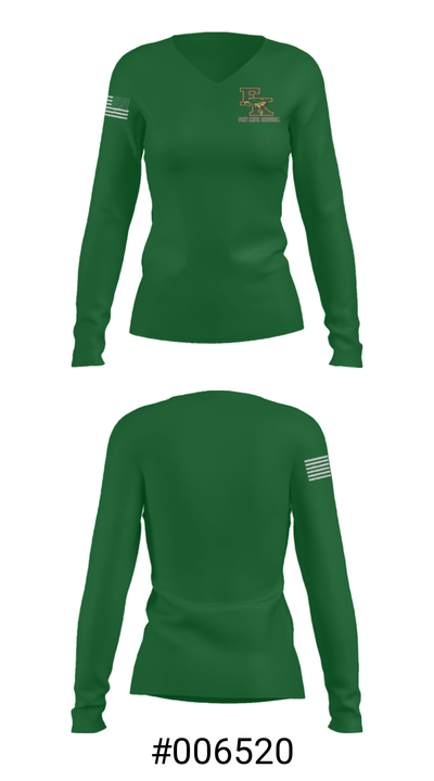 Eagles Baseball 80165922 Women's Long Sleeve V-neck Shirt - 20
