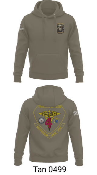 Hoodie, 4th Med Battalion, Marines, Teamtime, Team time, sublimation, custom sports apparel, team uniforms, spirit wear, spiritwear, sports uniforms, custom shirts, team store, custom team store, fundraiser sports, apparel fundraiser