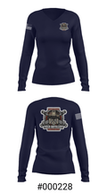 Bravo Battery 39915475 Women's Long Sleeve V-neck Shirt - 7
