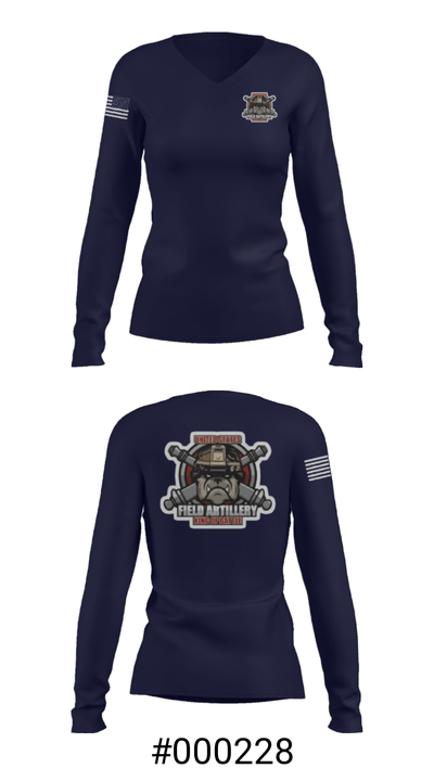 Bravo Battery 39915475 Women's Long Sleeve V-neck Shirt - 7