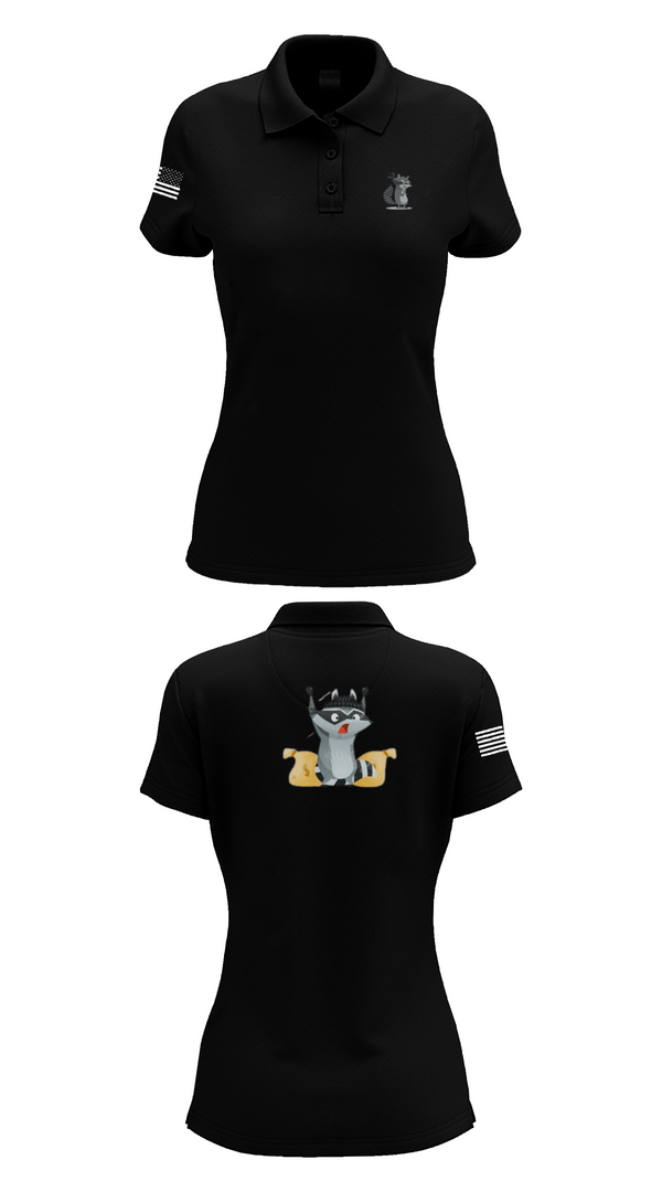 Womens Short Sleeve Performance Polo, 2-2 B Co., Army, Teamtime, Team time, sublimation, custom sports apparel, team uniforms, spirit wear, spiritwear, sports uniforms, custom shirts, team store, custom team store, fundraiser sports, apparel fundraiser
