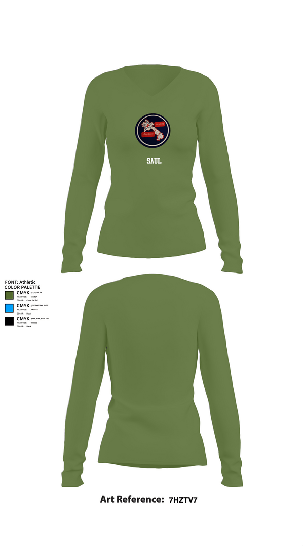 Womens Long Sleeve Vneck Shirt, saul, , Teamtime, Team time, sublimation, custom sports apparel, team uniforms, spirit wear, spiritwear, sports uniforms, custom shirts, team store, custom team store, fundraiser sports, apparel fundraiser