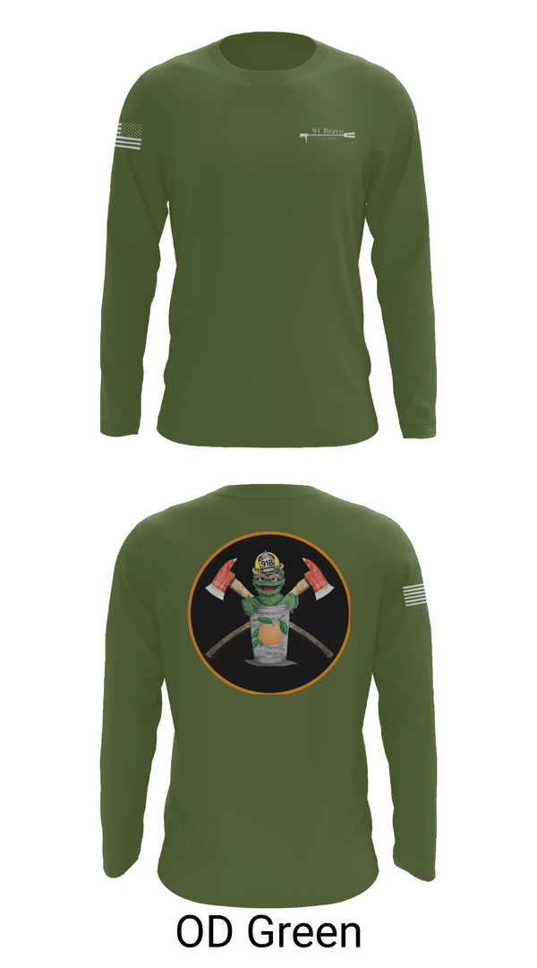 Long Sleeve Performance Shirt, 91 Bravo, Fire Department, Teamtime, Team time, sublimation, custom sports apparel, team uniforms, spirit wear, spiritwear, sports uniforms, custom shirts, team store, custom team store, fundraiser sports, apparel fundraiser