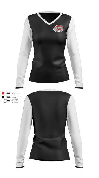 Womens Long Sleeve Vneck Shirt, Camas High School Swimming, Swimming, Teamtime, Team time, sublimation, custom sports apparel, team uniforms, spirit wear, spiritwear, sports uniforms, custom shirts, team store, custom team store, fundraiser sports, apparel fundraiser