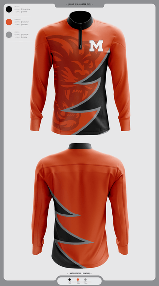 Quarter Zip Jacket, Milton Area Black Panthers, , Teamtime, Team time, sublimation, custom sports apparel, team uniforms, spirit wear, spiritwear, sports uniforms, custom shirts, team store, custom team store, fundraiser sports, apparel fundraiser