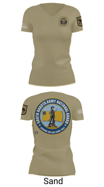 235th MP CO 6760099 Women's Short Sleeve V-neck Shirt - 88