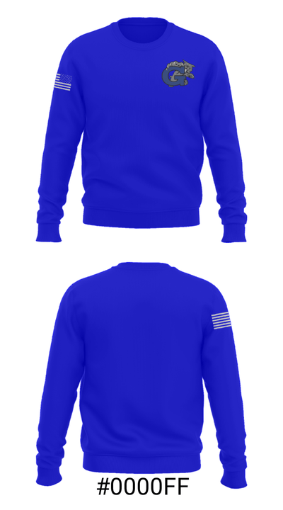 Garinger High School Tennis 3578151 Crew Neck Sweatshirt - 16