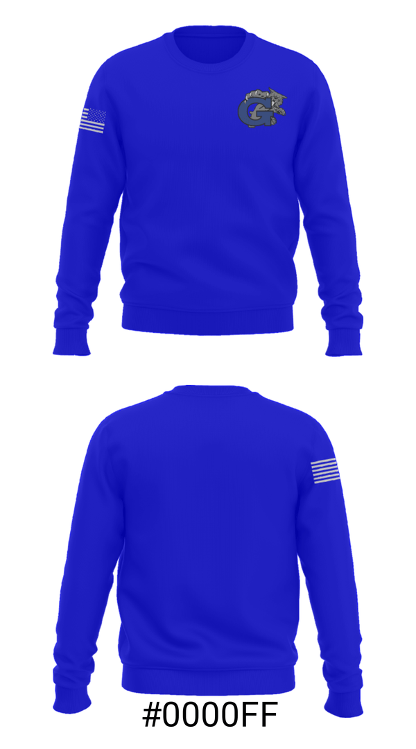 Crew Neck Sweatshirt, Garinger High School Tennis, Spirit Store, Teamtime, Team time, sublimation, custom sports apparel, team uniforms, spirit wear, spiritwear, sports uniforms, custom shirts, team store, custom team store, fundraiser sports, apparel fundraiser