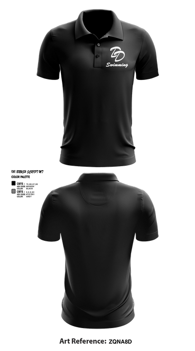 David Douglas High School Swimming 22345168 Short Sleeve Performance Polo - 4