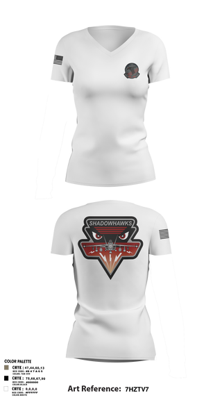 Womens Short Sleeve Vneck Shirt, VAQ-141, Navy, Teamtime, Team time, sublimation, custom sports apparel, team uniforms, spirit wear, spiritwear, sports uniforms, custom shirts, team store, custom team store, fundraiser sports, apparel fundraiser