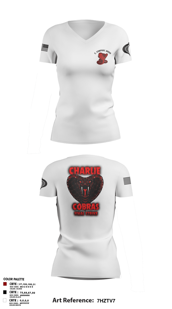 Womens Short Sleeve Vneck Shirt, C. Company, MRBn, Army, Teamtime, Team time, sublimation, custom sports apparel, team uniforms, spirit wear, spiritwear, sports uniforms, custom shirts, team store, custom team store, fundraiser sports, apparel fundraiser