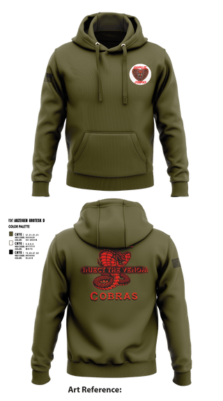 Hoodie, Charlie Company Cobras, Army, Teamtime, Team time, sublimation, custom sports apparel, team uniforms, spirit wear, spiritwear, sports uniforms, custom shirts, team store, custom team store, fundraiser sports, apparel fundraiser