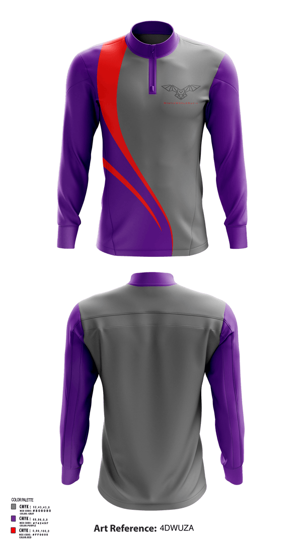 Quarter Zip Jacket, MysticworldMuzik, , Teamtime, Team time, sublimation, custom sports apparel, team uniforms, spirit wear, spiritwear, sports uniforms, custom shirts, team store, custom team store, fundraiser sports, apparel fundraiser