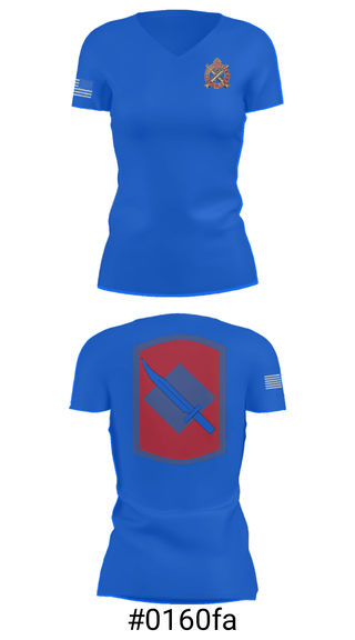 Women's Short Sleeve Vneck Shirt, Fox Company 39th BSB (FA FSC), National Guard, Teamtime, Team time, sublimation, custom sports apparel, team uniforms, spirit wear, spiritwear, sports uniforms, custom shirts, team store, custom team store, fundraiser sports, apparel fundraiser