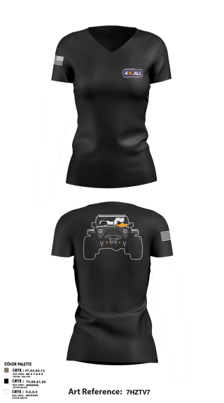 Womens Short Sleeve Vneck Shirt, 4XALL, Space Force, Teamtime, Team time, sublimation, custom sports apparel, team uniforms, spirit wear, spiritwear, sports uniforms, custom shirts, team store, custom team store, fundraiser sports, apparel fundraiser