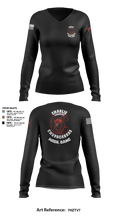 C Co Chupacabras Women's Long Sleeve V-neck Shirt - 6