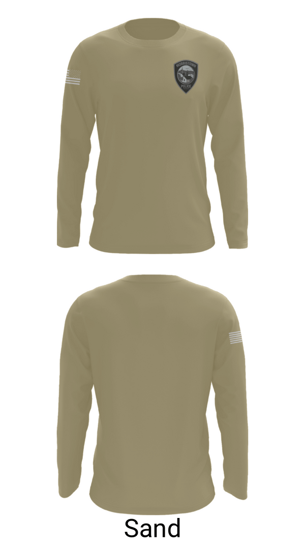 Long Sleeve Performance Shirt, Morristown Police Department, Police, Teamtime, Team time, sublimation, custom sports apparel, team uniforms, spirit wear, spiritwear, sports uniforms, custom shirts, team store, custom team store, fundraiser sports, apparel fundraiser