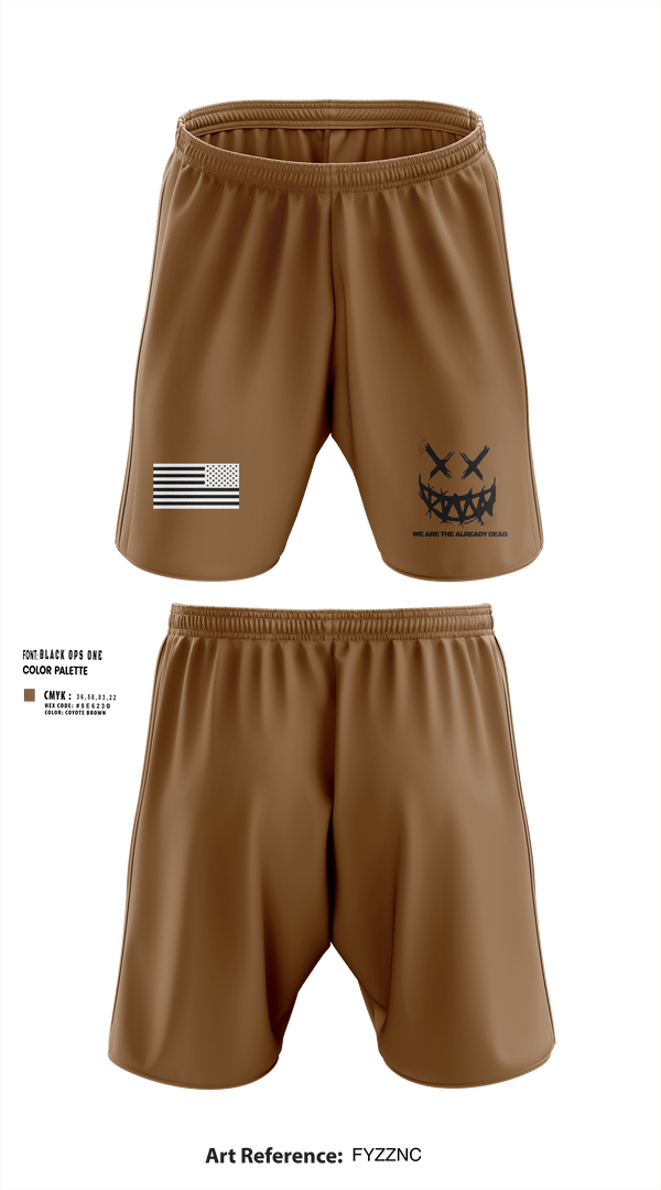 Athletic Shorts With Pockets, We are The already dead, , Teamtime, Team time, sublimation, custom sports apparel, team uniforms, spirit wear, spiritwear, sports uniforms, custom shirts, team store, custom team store, fundraiser sports, apparel fundraiser