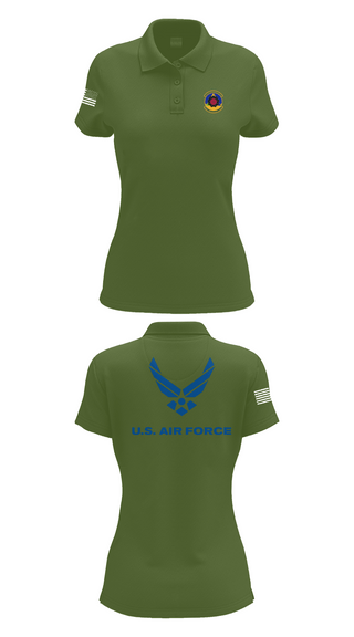 Womens Short Sleeve Performance Polo, 4th Component Maintenance Squadron, , Teamtime, Team time, sublimation, custom sports apparel, team uniforms, spirit wear, spiritwear, sports uniforms, custom shirts, team store, custom team store, fundraiser sports, apparel fundraiser