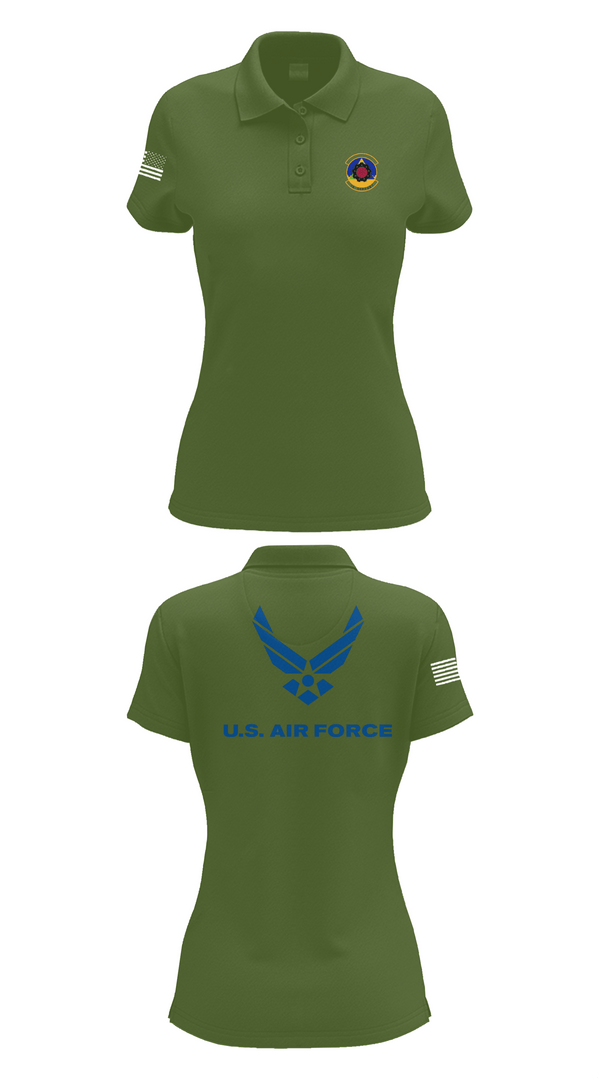 Womens Short Sleeve Performance Polo, 4th Component Maintenance Squadron, , Teamtime, Team time, sublimation, custom sports apparel, team uniforms, spirit wear, spiritwear, sports uniforms, custom shirts, team store, custom team store, fundraiser sports, apparel fundraiser