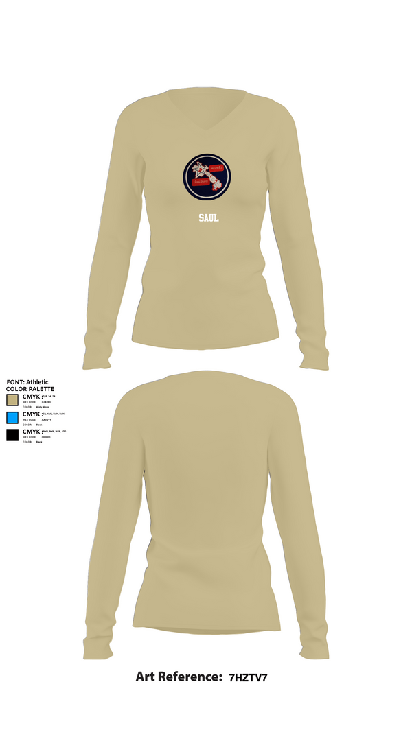 Womens Long Sleeve Vneck Shirt, saul, , Teamtime, Team time, sublimation, custom sports apparel, team uniforms, spirit wear, spiritwear, sports uniforms, custom shirts, team store, custom team store, fundraiser sports, apparel fundraiser