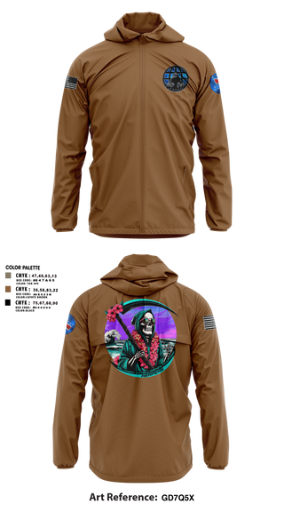 Windbreaker, REAPERS, FT SHAFTER, , Teamtime, Team time, sublimation, custom sports apparel, team uniforms, spirit wear, spiritwear, sports uniforms, custom shirts, team store, custom team store, fundraiser sports, apparel fundraiser