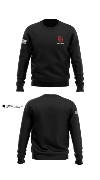 Crew Neck Sweatshirt, OU Army ROTC, Army, Teamtime, Team time, sublimation, custom sports apparel, team uniforms, spirit wear, spiritwear, sports uniforms, custom shirts, team store, custom team store, fundraiser sports, apparel fundraiser