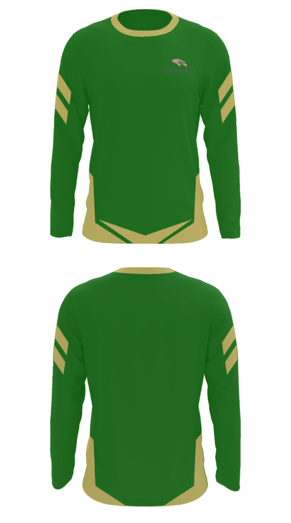 Long Sleeve Performance Shirt, Cypress Falls High School Track, Track & Field, Teamtime, Team time, sublimation, custom sports apparel, team uniforms, spirit wear, spiritwear, sports uniforms, custom shirts, team store, custom team store, fundraiser sports, apparel fundraiser