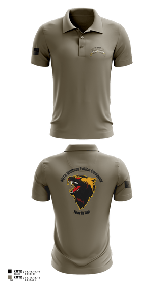 Short Sleeve Performance Polo, 46th Military Police Company, , Teamtime, Team time, sublimation, custom sports apparel, team uniforms, spirit wear, spiritwear, sports uniforms, custom shirts, team store, custom team store, fundraiser sports, apparel fundraiser