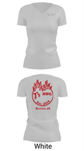 T’s BBQ 64446007 Women's Short Sleeve V-neck Shirt - 19