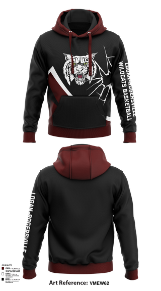 Hoodie, Logan-Rogersville Wildcats, Spirit Store, Teamtime, Team time, sublimation, custom sports apparel, team uniforms, spirit wear, spiritwear, sports uniforms, custom shirts, team store, custom team store, fundraiser sports, apparel fundraiser