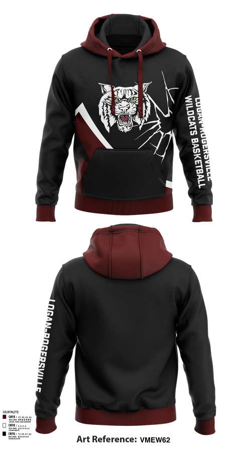 Hoodie, Logan-Rogersville Wildcats, Spirit Store, Teamtime, Team time, sublimation, custom sports apparel, team uniforms, spirit wear, spiritwear, sports uniforms, custom shirts, team store, custom team store, fundraiser sports, apparel fundraiser