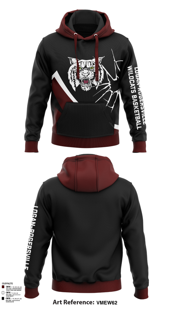 Hoodie, Logan-Rogersville Wildcats, Spirit Store, Teamtime, Team time, sublimation, custom sports apparel, team uniforms, spirit wear, spiritwear, sports uniforms, custom shirts, team store, custom team store, fundraiser sports, apparel fundraiser