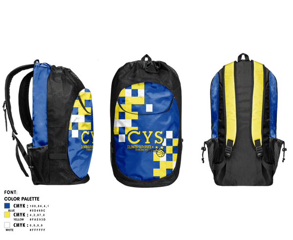 Gear Bag, ColdWater Cougara 'Shelby Youth Sports', Track & Field, Teamtime, Team time, sublimation, custom sports apparel, team uniforms, spirit wear, spiritwear, sports uniforms, custom shirts, team store, custom team store, fundraiser sports, apparel fundraiser