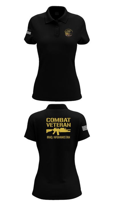 33rd Infantry 79937532 Women's Short Sleeve Performance Polo  - 35