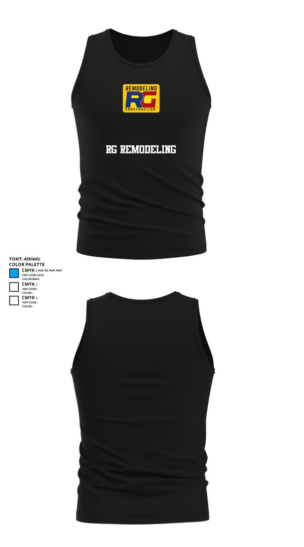 Tank Top, Rg remodeling, , Teamtime, Team time, sublimation, custom sports apparel, team uniforms, spirit wear, spiritwear, sports uniforms, custom shirts, team store, custom team store, fundraiser sports, apparel fundraiser