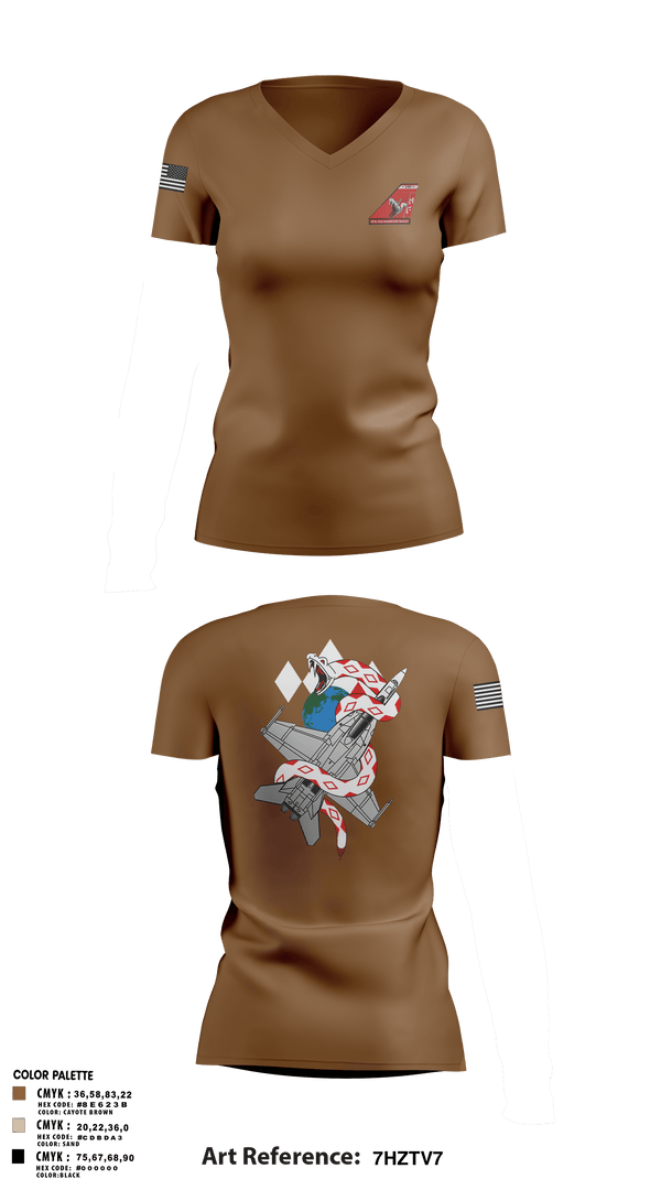 Womens Short Sleeve Vneck Shirt, VFA-102, , Teamtime, Team time, sublimation, custom sports apparel, team uniforms, spirit wear, spiritwear, sports uniforms, custom shirts, team store, custom team store, fundraiser sports, apparel fundraiser