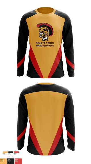 Long Sleeve Performance Shirt, Sparta Youth Football, Ice Hockey, Teamtime, Team time, sublimation, custom sports apparel, team uniforms, spirit wear, spiritwear, sports uniforms, custom shirts, team store, custom team store, fundraiser sports, apparel fundraiser