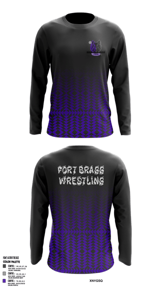 Long Sleeve Performance Shirt, Fort Bragg Middle School, Wrestling, Teamtime, Team time, sublimation, custom sports apparel, team uniforms, spirit wear, spiritwear, sports uniforms, custom shirts, team store, custom team store, fundraiser sports, apparel fundraiser