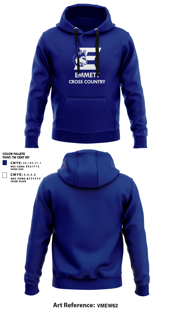 Hoodie, Emmett High School Cross Country, Cross Country, Teamtime, Team time, sublimation, custom sports apparel, team uniforms, spirit wear, spiritwear, sports uniforms, custom shirts, team store, custom team store, fundraiser sports, apparel fundraiser