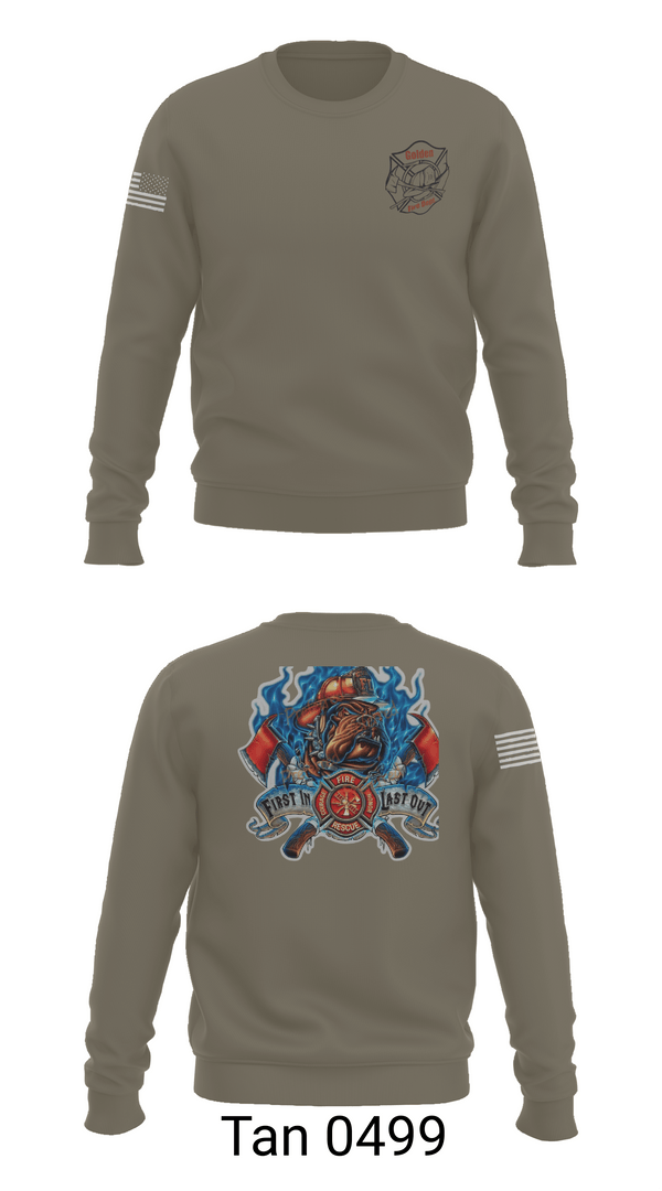 Crew Neck Sweatshirt, Golden Fire Dept., , Teamtime, Team time, sublimation, custom sports apparel, team uniforms, spirit wear, spiritwear, sports uniforms, custom shirts, team store, custom team store, fundraiser sports, apparel fundraiser