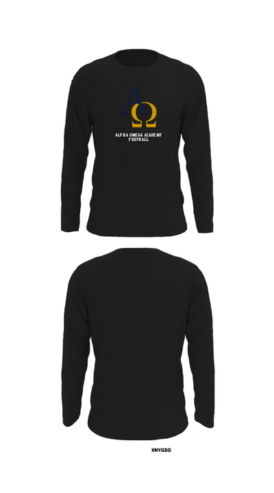 Alpha Omega Academy Football 23371482 Long Sleeve Performance Shirt - 27