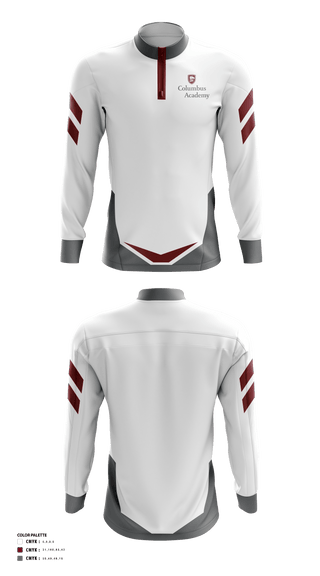 Quarter Zip Jacket, The Columbus Academy (Middle School) Golf, Golf, Teamtime, Team time, sublimation, custom sports apparel, team uniforms, spirit wear, spiritwear, sports uniforms, custom shirts, team store, custom team store, fundraiser sports, apparel fundraiser