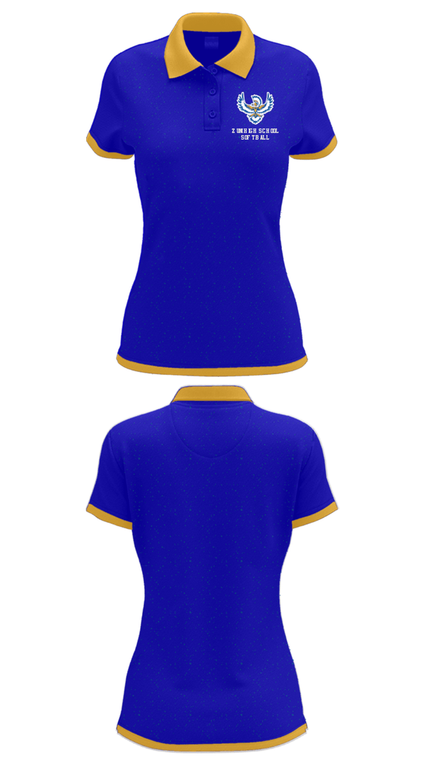 Women's Short Sleeve Performance Polo, Zuni High School Softball, Softball, Teamtime, Team time, sublimation, custom sports apparel, team uniforms, spirit wear, spiritwear, sports uniforms, custom shirts, team store, custom team store, fundraiser sports, apparel fundraiser
