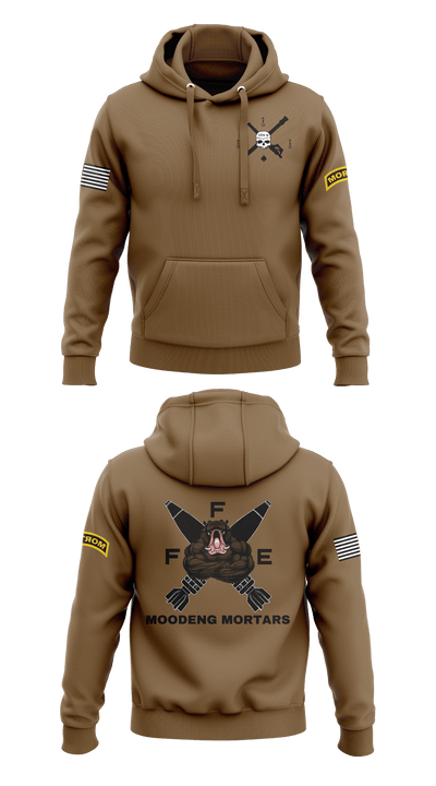 Black Foot Troop, 2-13 Cavalry 83597720 Hoodie - 42