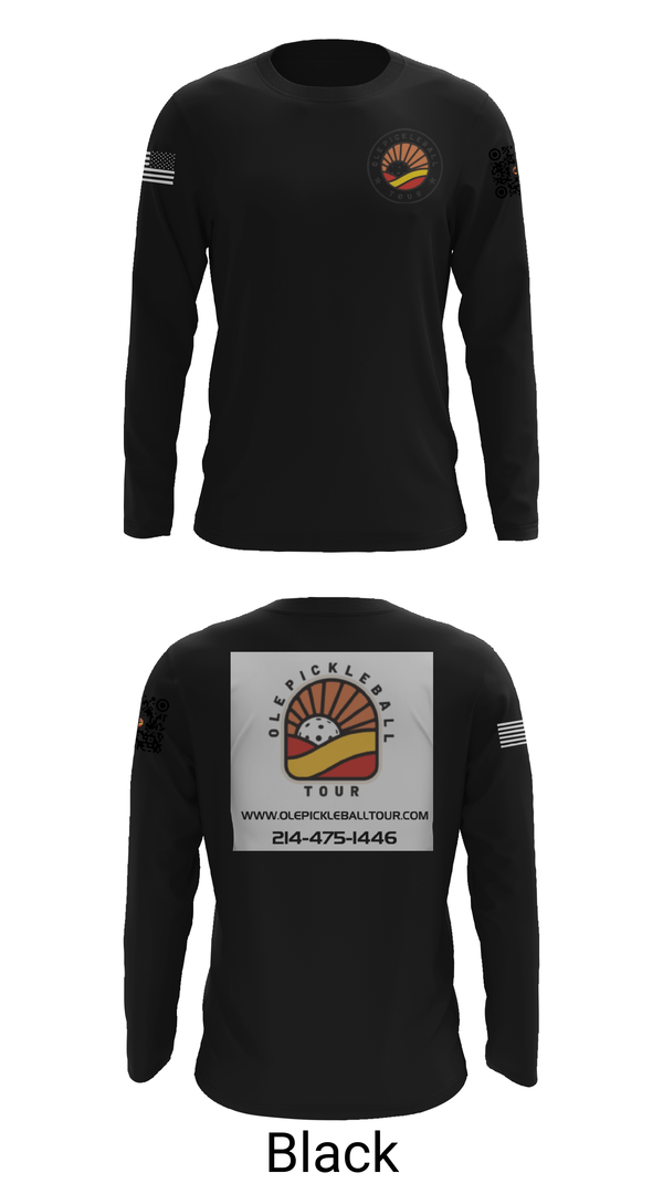 Long Sleeve Performance Shirt, Ole Pickleball Tour, , Teamtime, Team time, sublimation, custom sports apparel, team uniforms, spirit wear, spiritwear, sports uniforms, custom shirts, team store, custom team store, fundraiser sports, apparel fundraiser