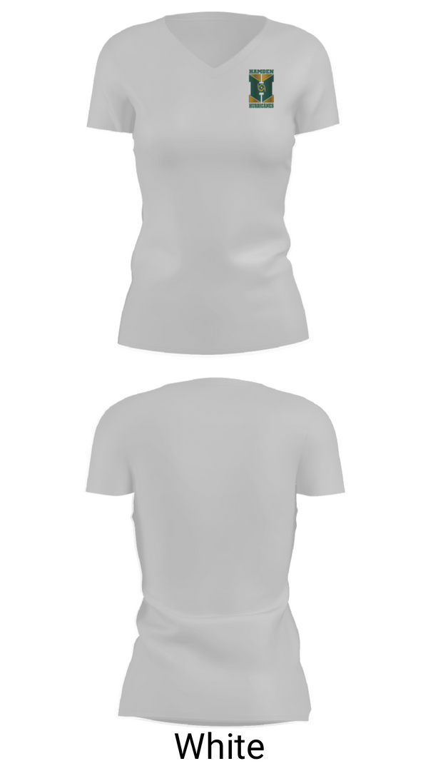 Women's Short Sleeve Vneck Shirt, Hamden Fathers Football & Cheerleading Association, Football, Teamtime, Team time, sublimation, custom sports apparel, team uniforms, spirit wear, spiritwear, sports uniforms, custom shirts, team store, custom team store, fundraiser sports, apparel fundraiser
